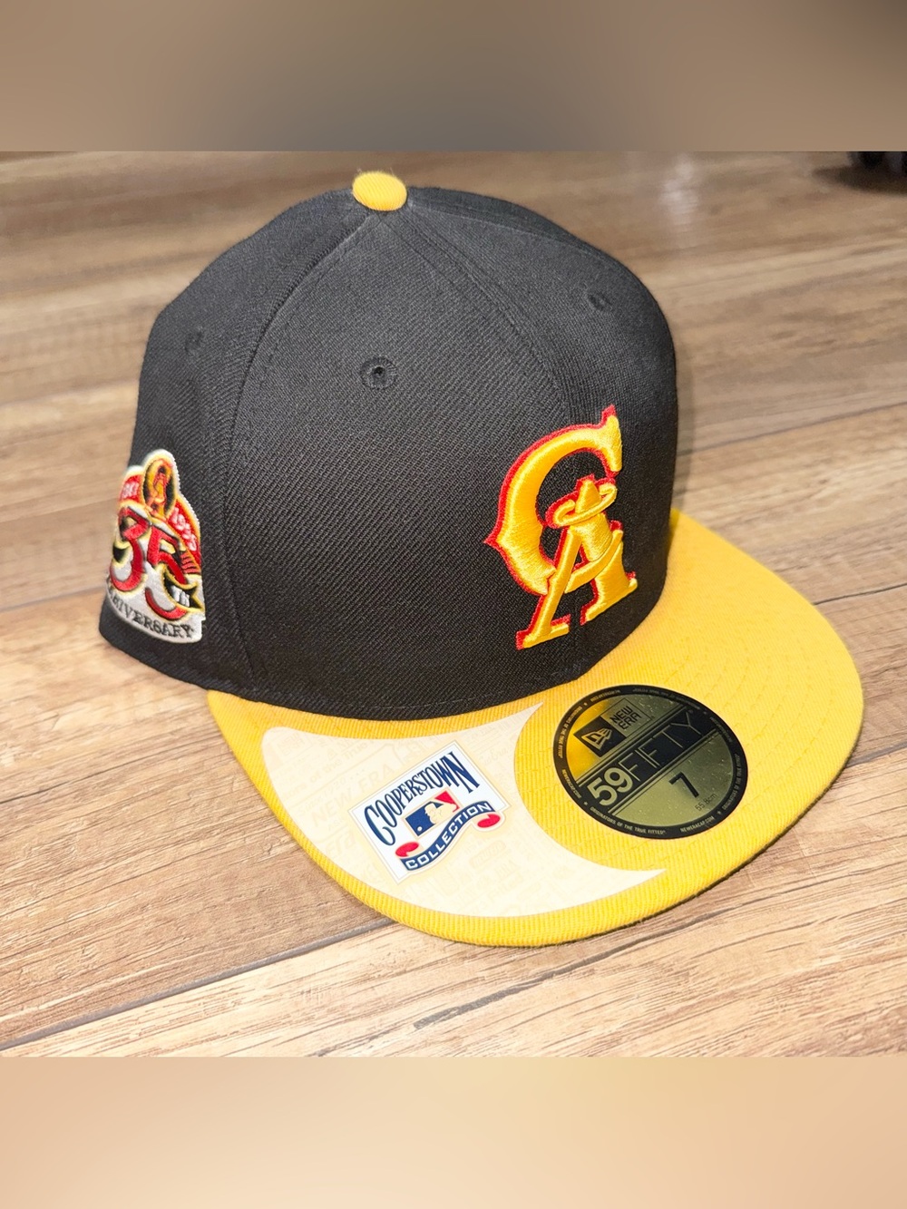 California Angels New Era Retro Classic 35th Anniversary Fitted Hat Cap Size 7